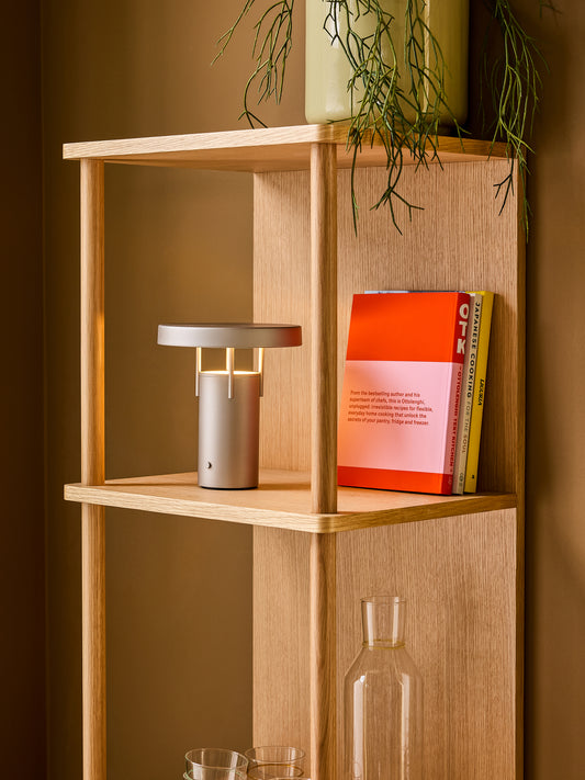 BringMe Portabla Lampa Mini Metallic Sand