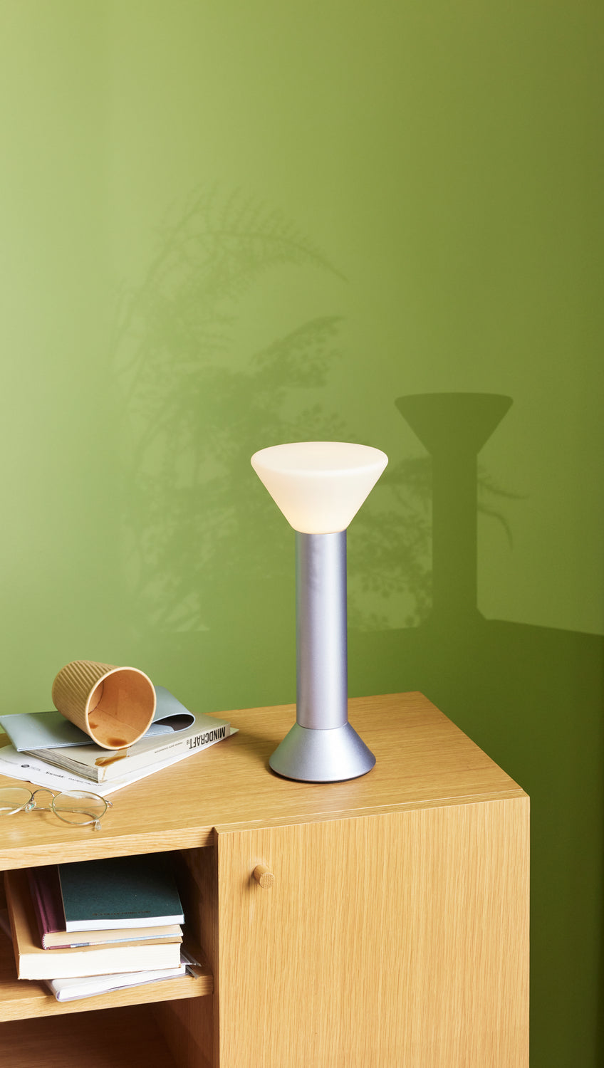 Flash portabel lampa lila metallic