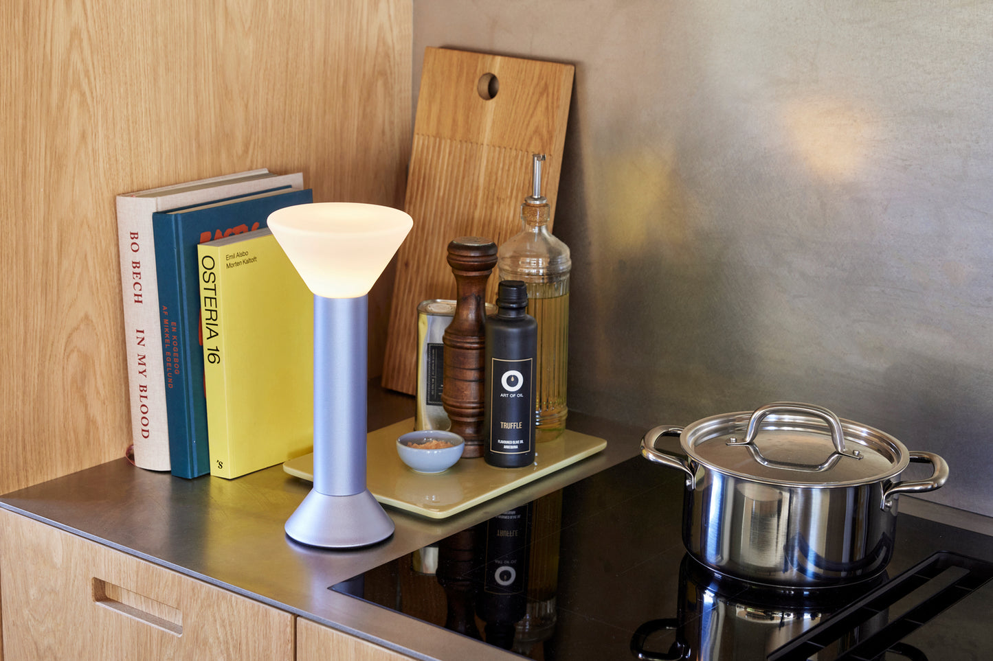 Flash portabel lampa lila metallic