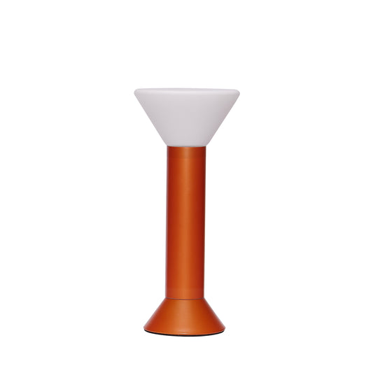 Flash portabel lampa orange metallic