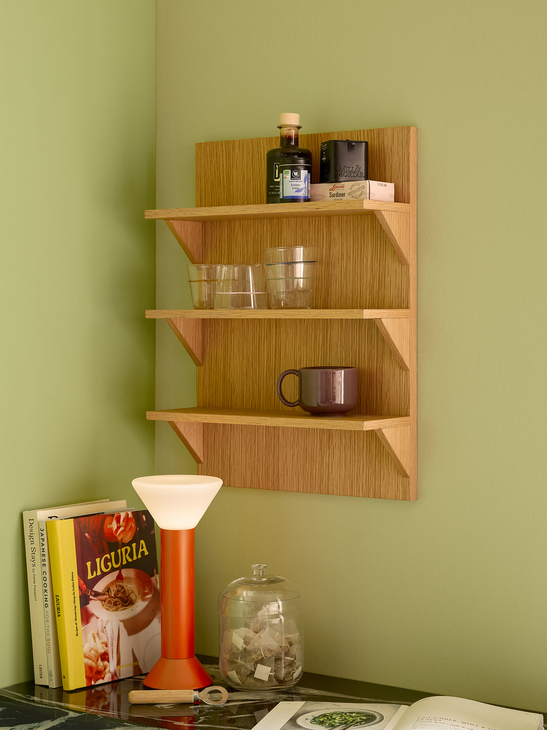 Flash portabel lampa orange metallic