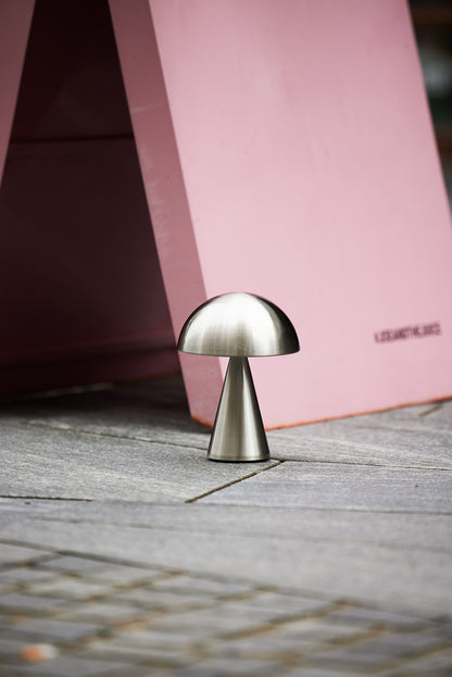Mush Portabel Lampa Nickel