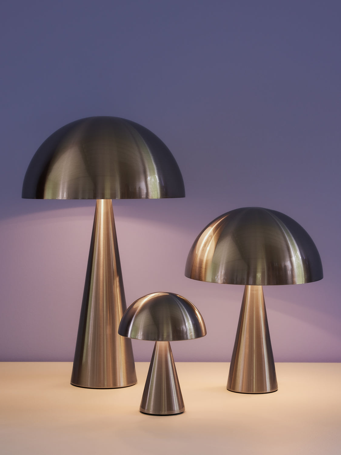 Mush Portabel Lampa Nickel