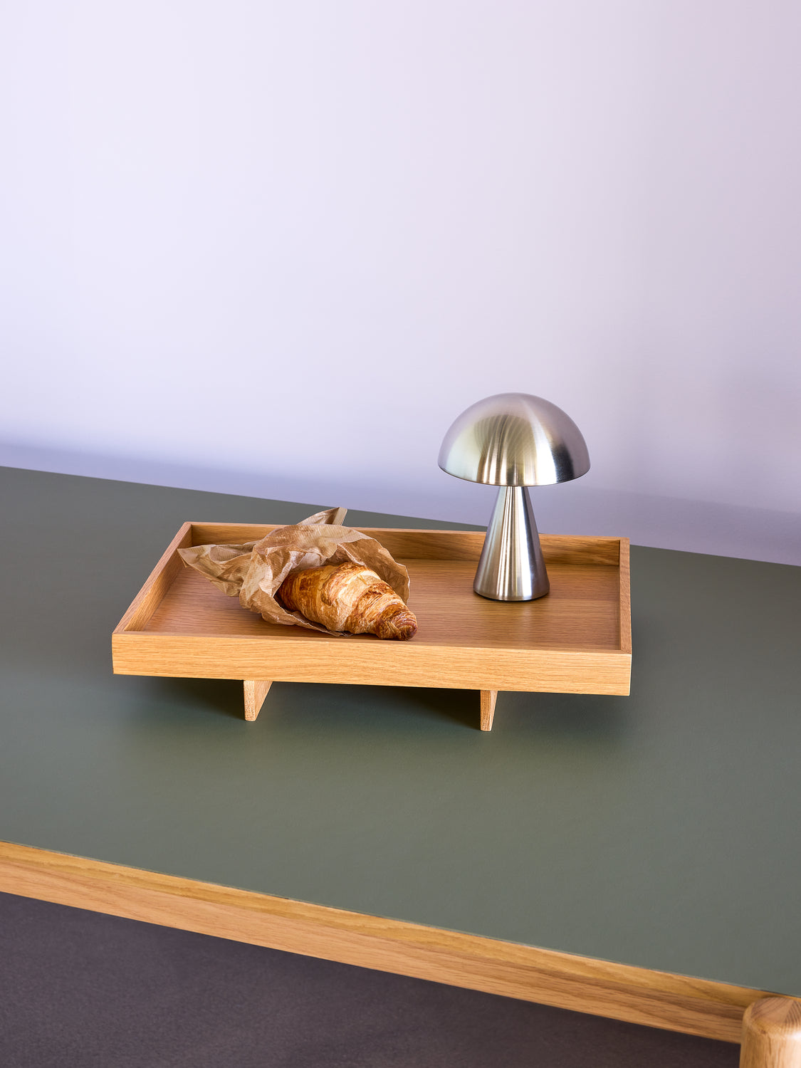 Mush Portabel Lampa Nickel