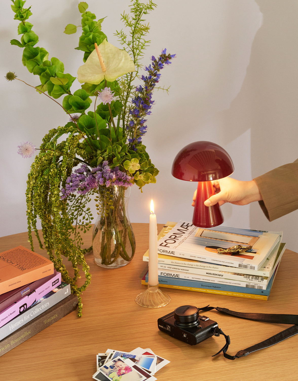 Mush Portabel Lampa Red