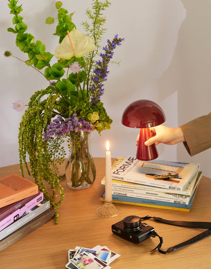 Mush Portabel Lampa Red