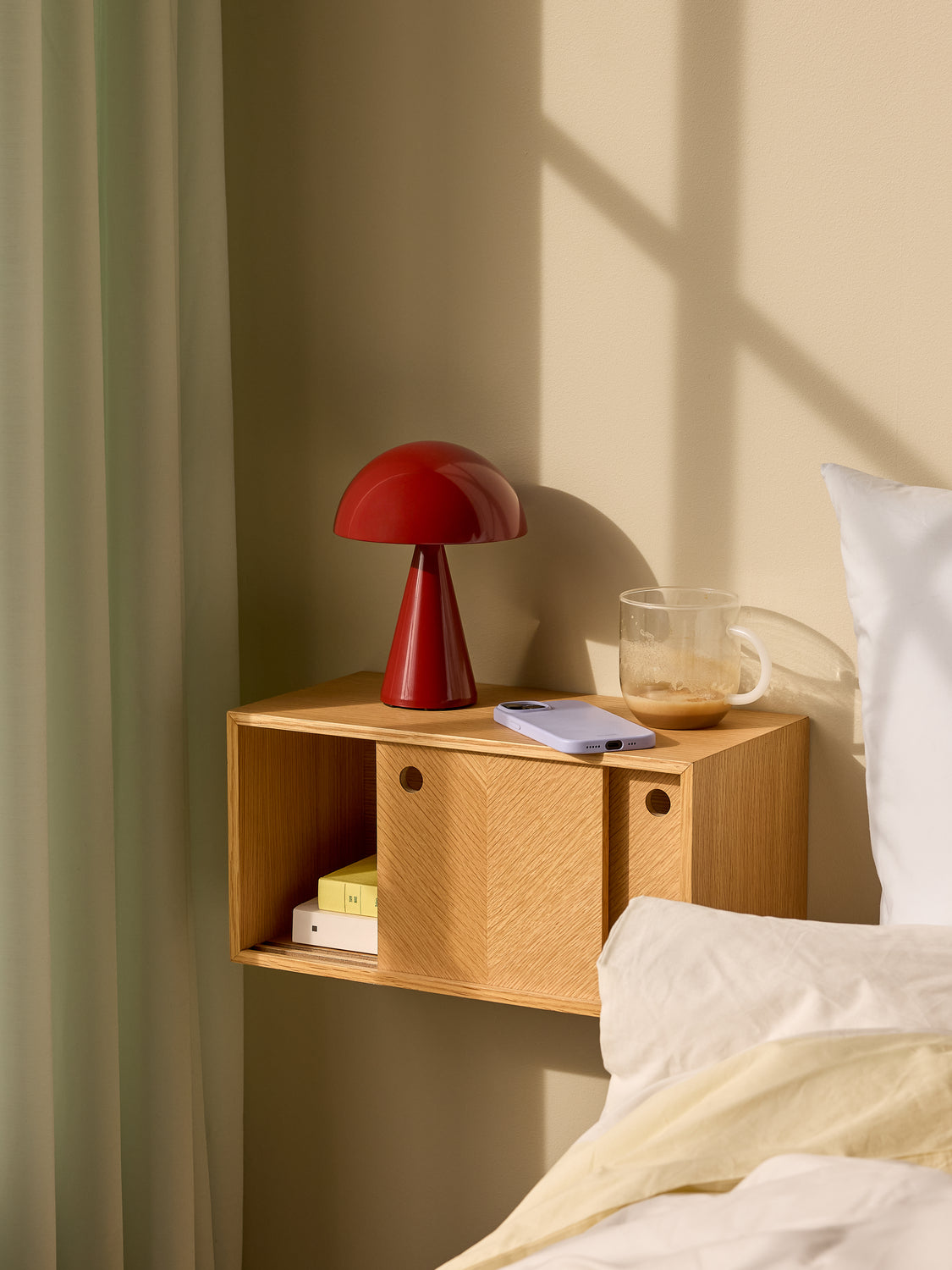 Mush Portabel Lampa Red