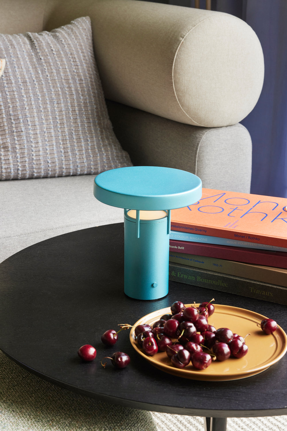BringMe Portabla Lampa Mini Metallic Turquoise