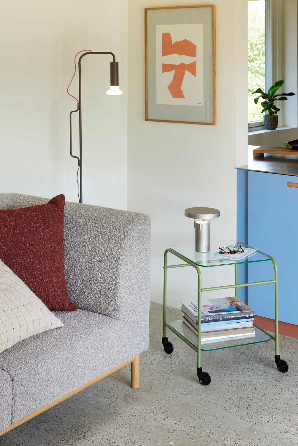 BringMe Portabla Lampa Mini Metallic Sand